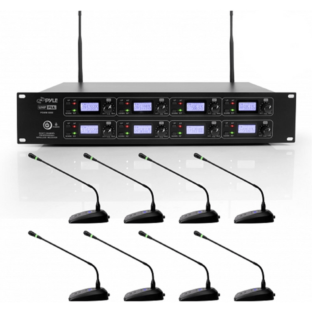 SYSTEME DE 8 MICRO DE CONFERENCE SANS FIL PYLEPROPDWM8880