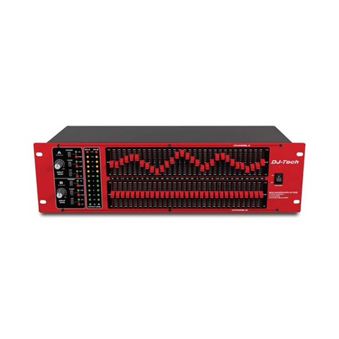 Equalizer 2 X 31 Bandes avec Préampli DJTECH Sound Graph 6102