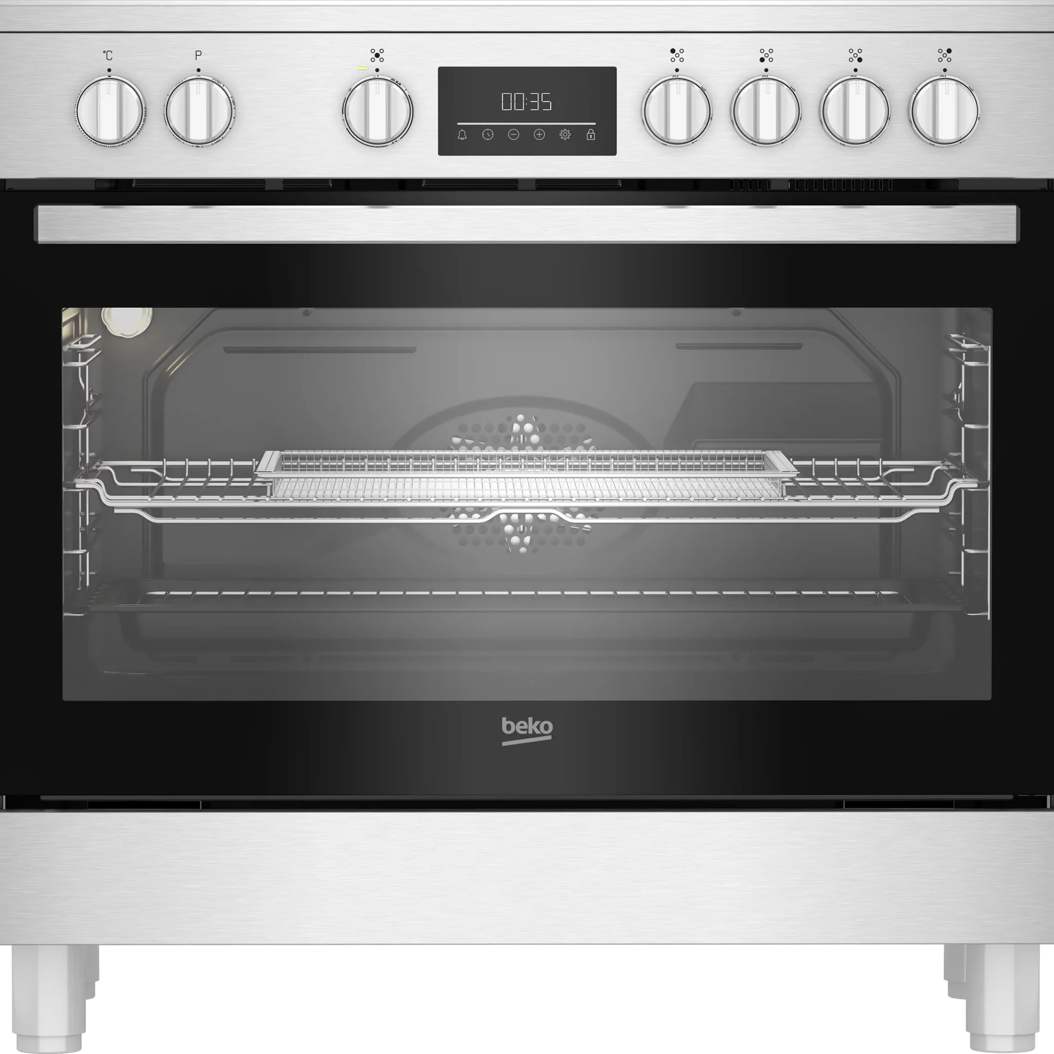 Cuisinière Multifonction 90 cm Pose Libre Beko BGM 30203 EX