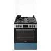 CUISINIERE MIXTE 60CM 2 FEUX GAZ + 2 PLAQUES ELECTRIQUES BEKOFBE64320XDL
