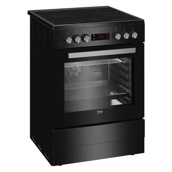 BEKOFSM6730SBCS-1 Cuisinière vitrocéramique